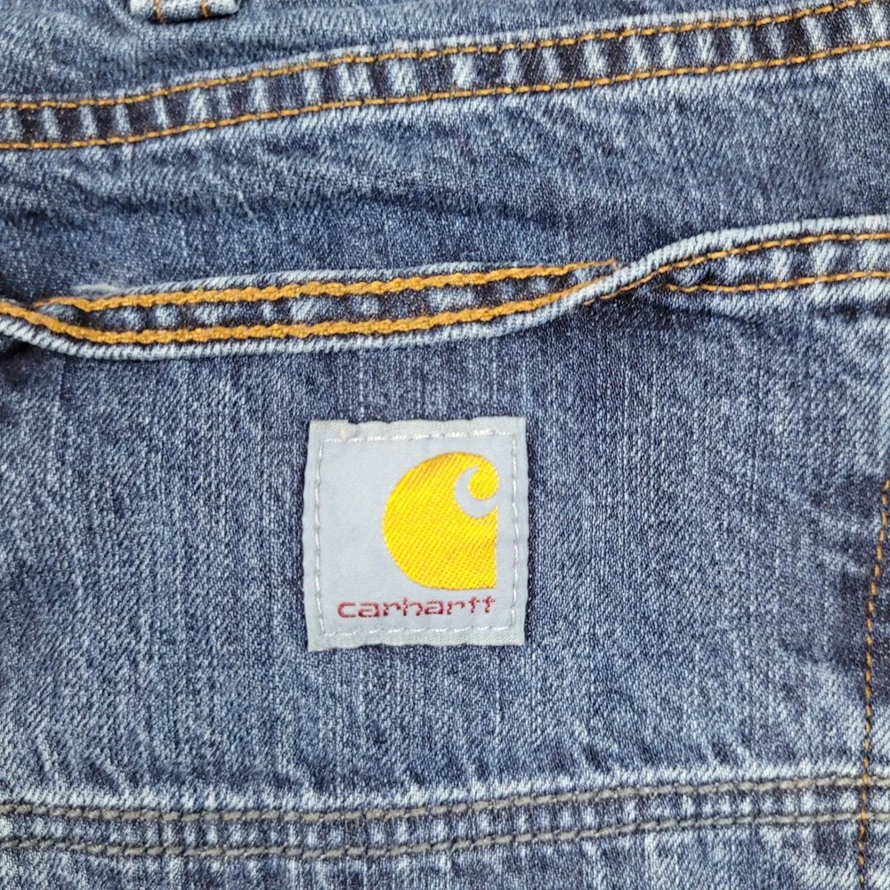 Carhartt Jeans Mens 36x32‎ Blue Relaxed Fit BD5119-M Workwear Denim